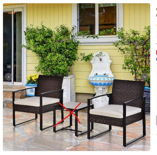 Rattanstühle Outdoor SET 2STÜCK