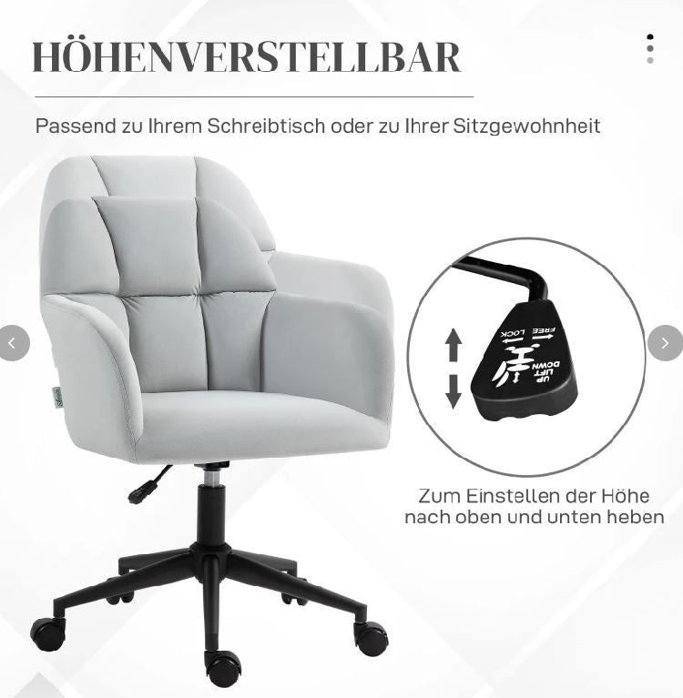 Bürostuhl Samtoptik